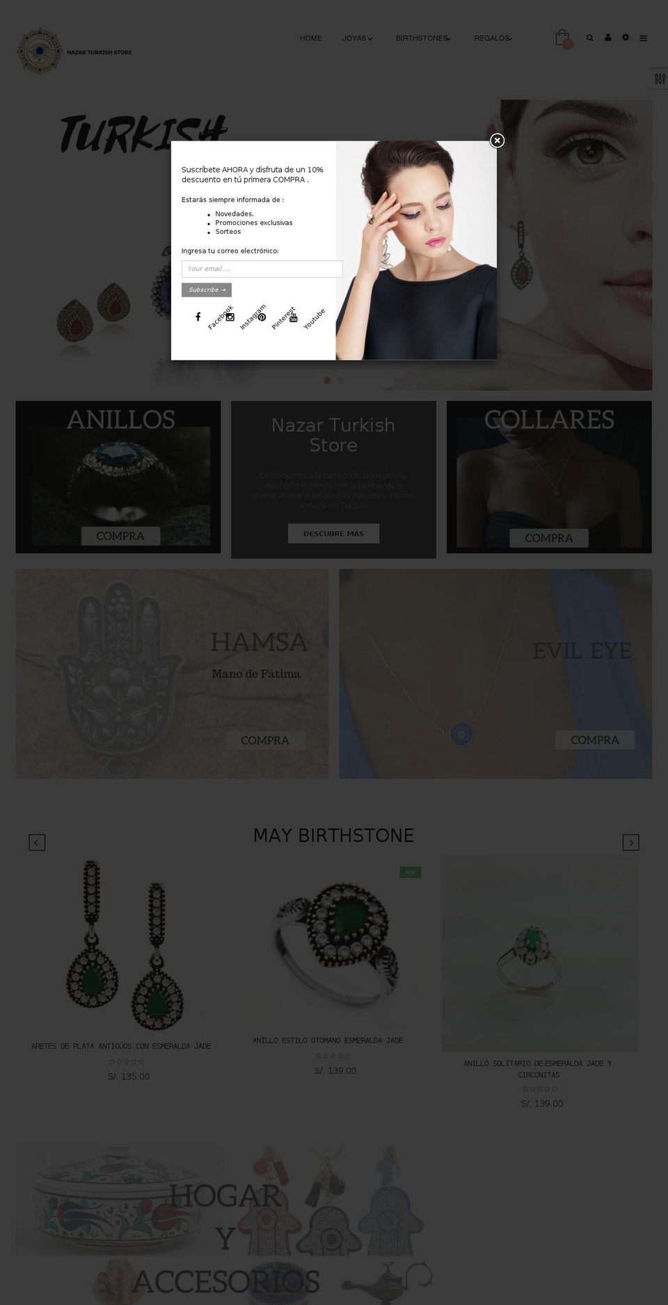nazarturkishstore.com — Shopify storefront screenshot