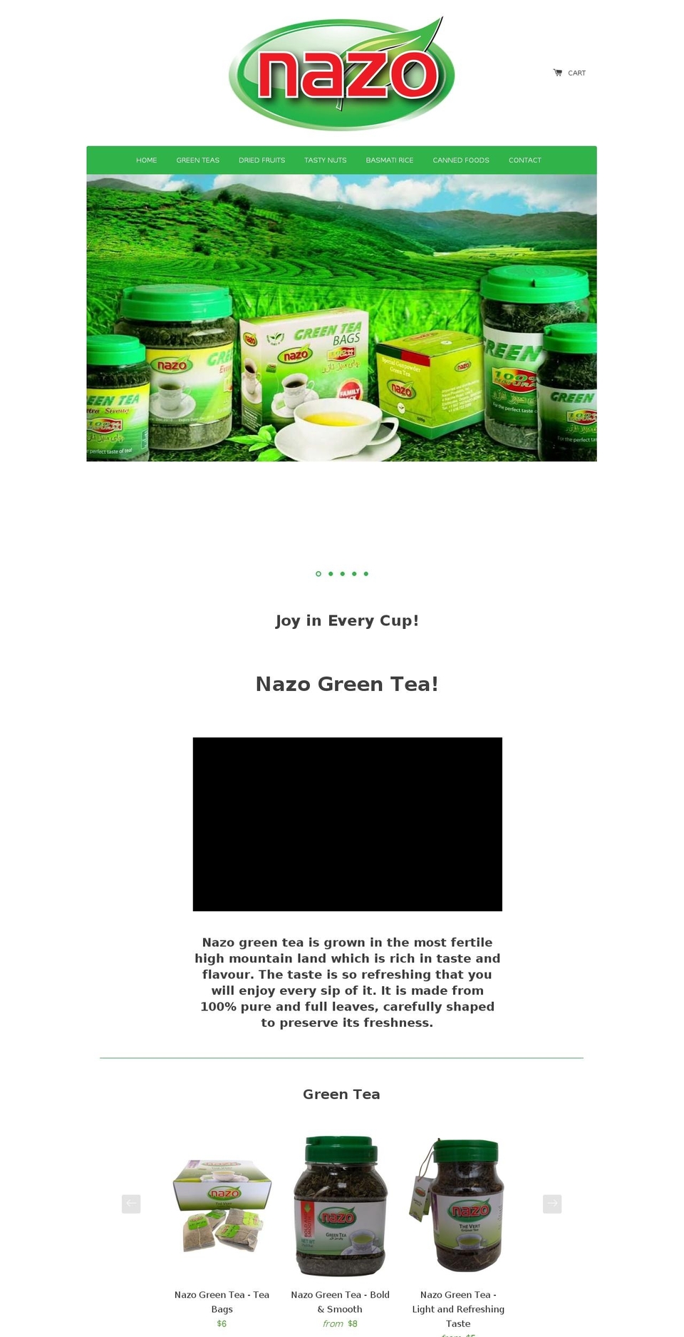 nazoshop.com — Shopify storefront screenshot