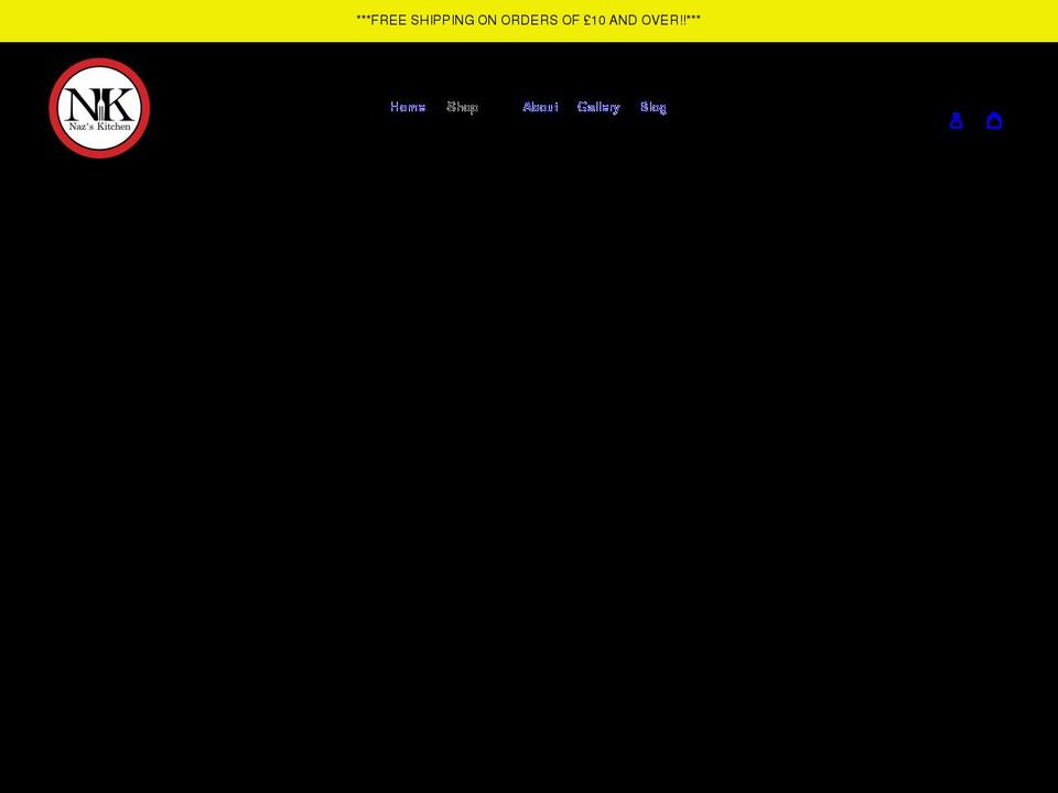nazskitchen.co.uk shopify website screenshot
