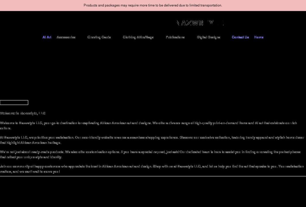 nazwstyle.com shopify website screenshot