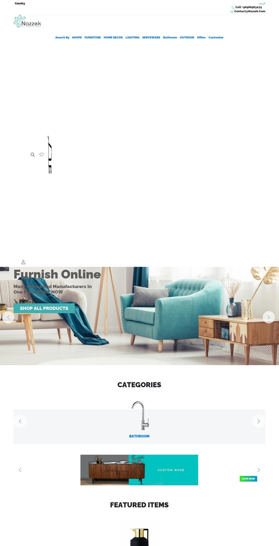 nazzek.com — Shopify storefront screenshot