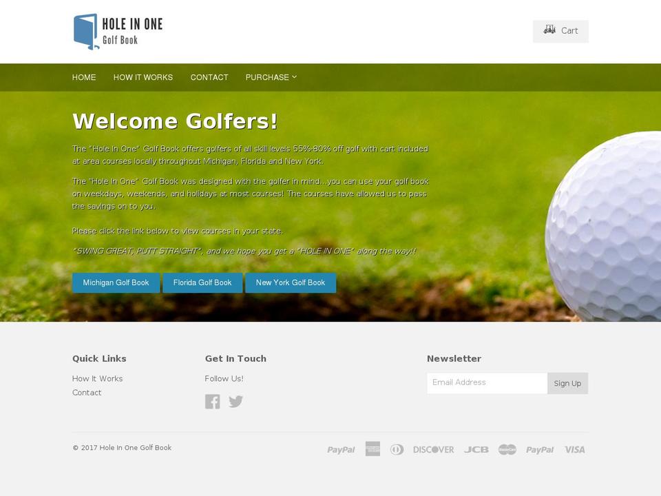 nbc25golfcard.com shopify website screenshot