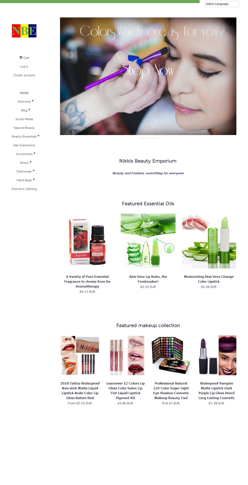nbemporium.com — Shopify storefront screenshot