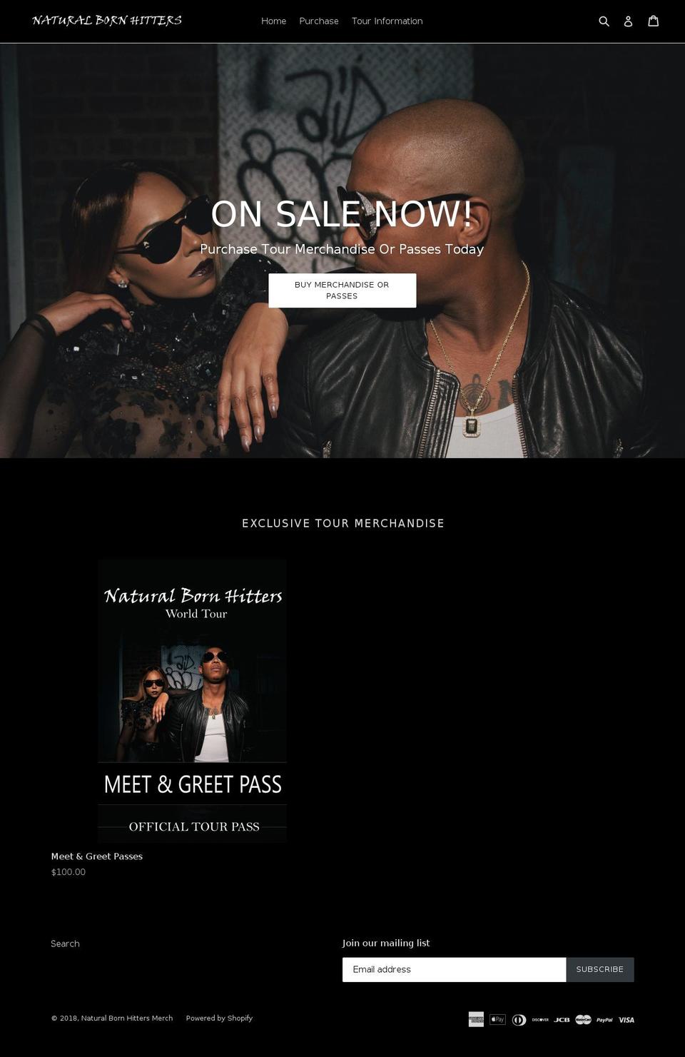 nbhmerch.com — Shopify storefront screenshot