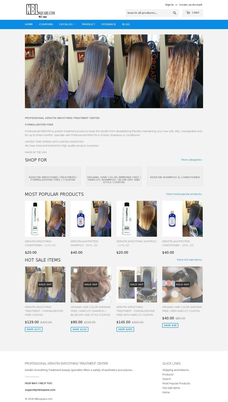 nblsquare.com — Shopify storefront screenshot