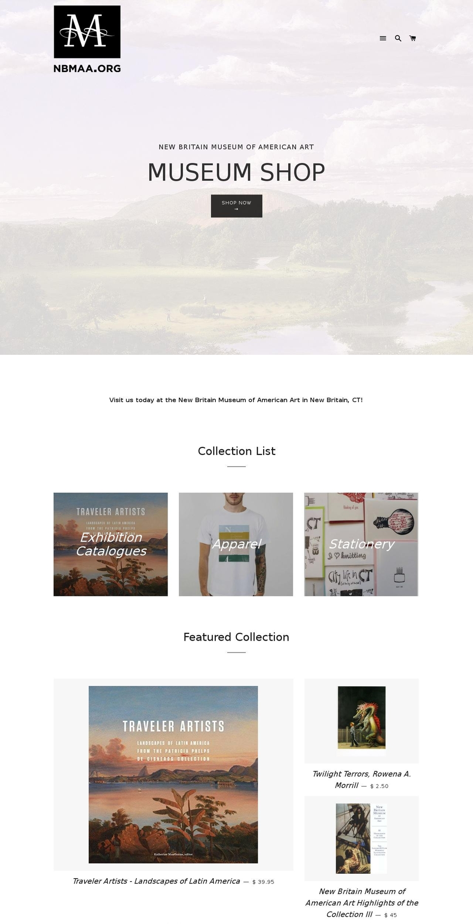 nbmaashop.com shopify website screenshot
