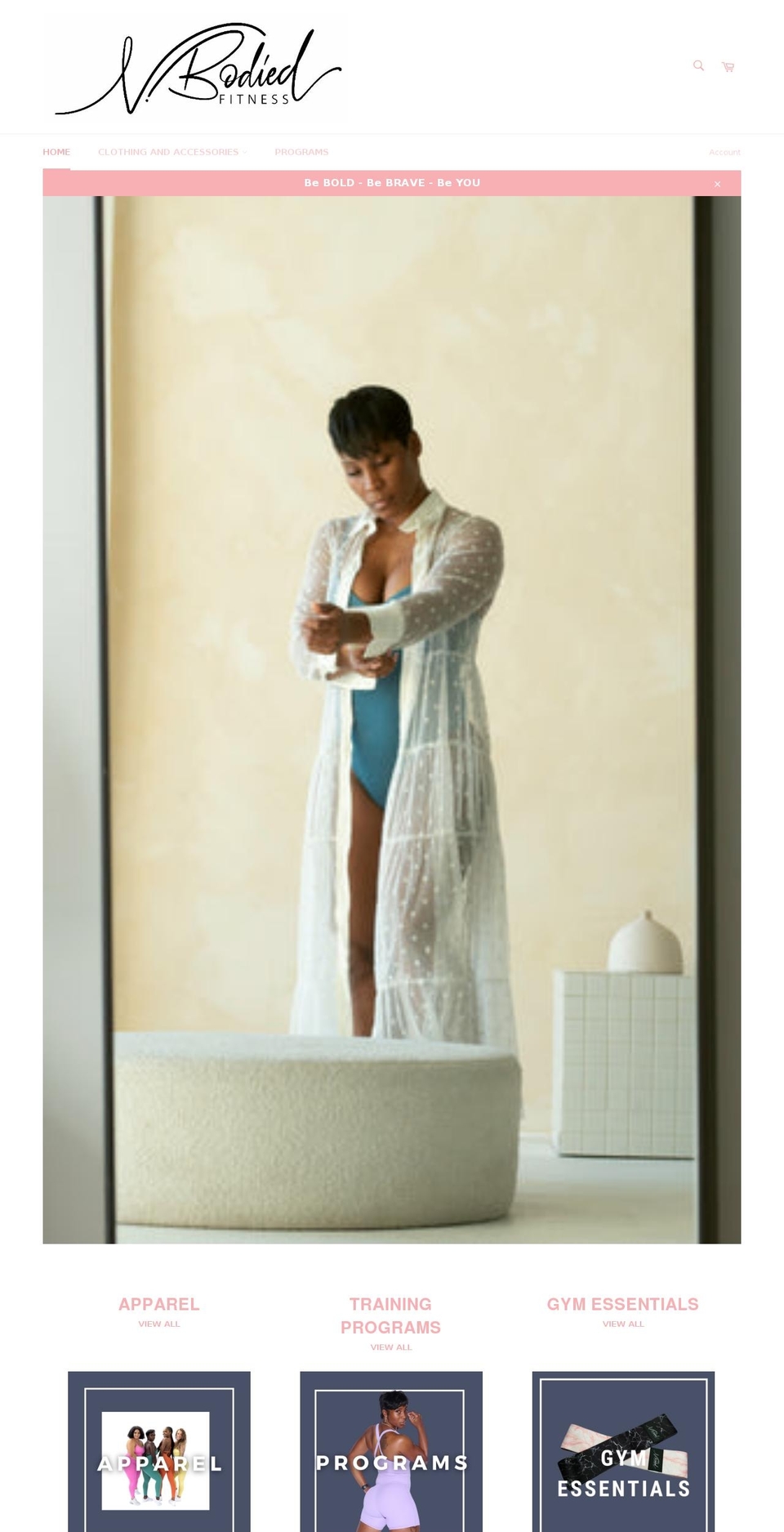 nbodiedfitness.com shopify website screenshot