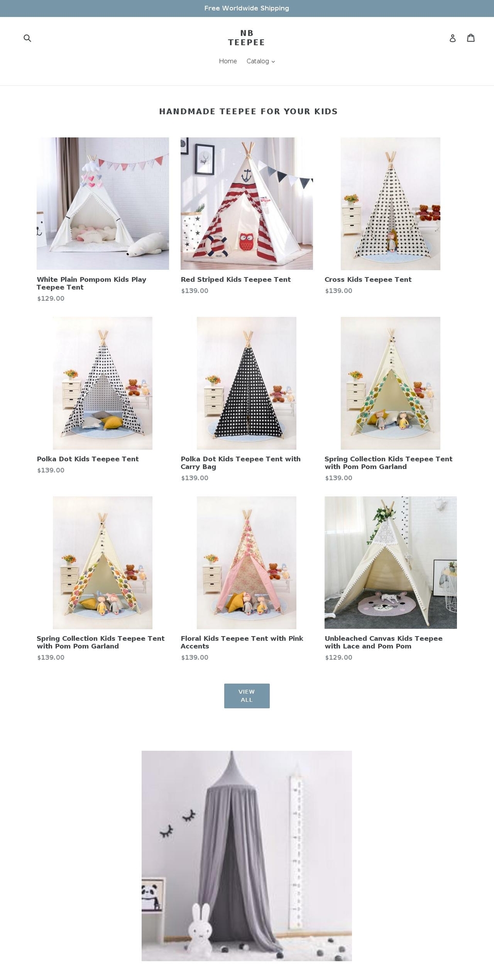 nbteepee.com shopify website screenshot