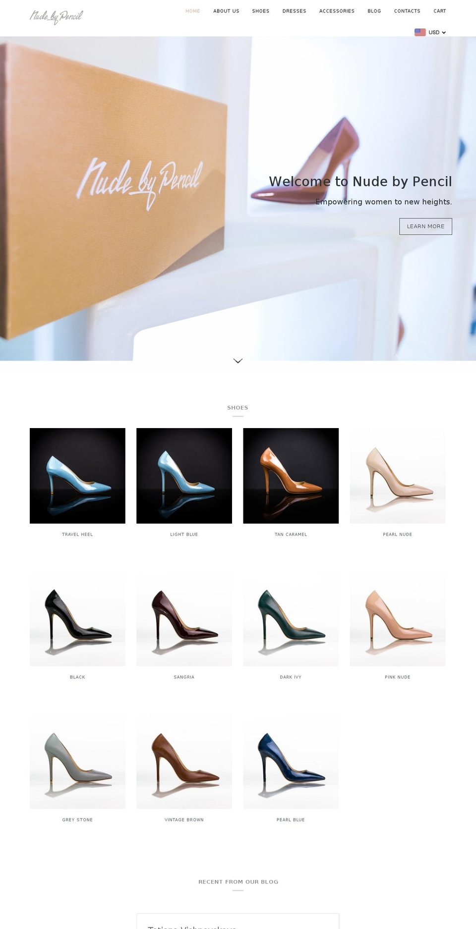 nbypencil.com — Shopify storefront screenshot