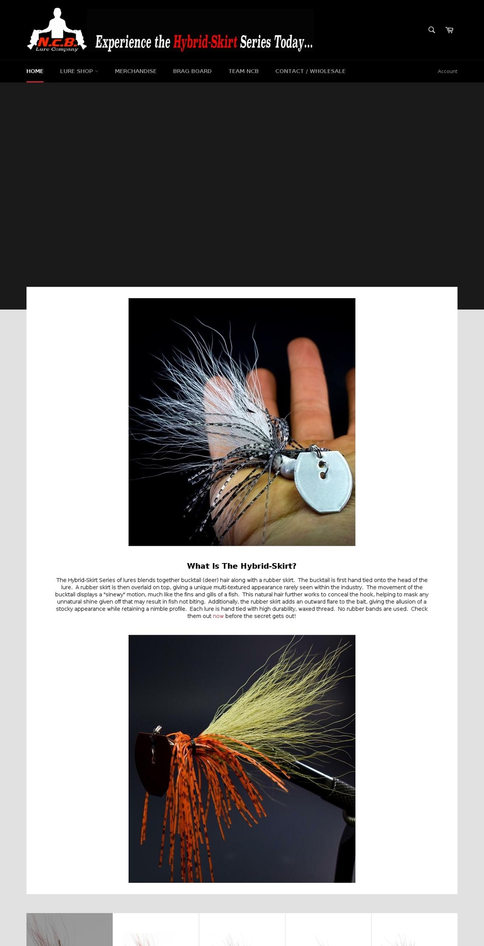 ncbaits.com — Shopify storefront screenshot