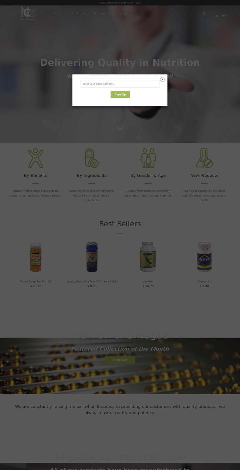 ncbcorp.com shopify website screenshot