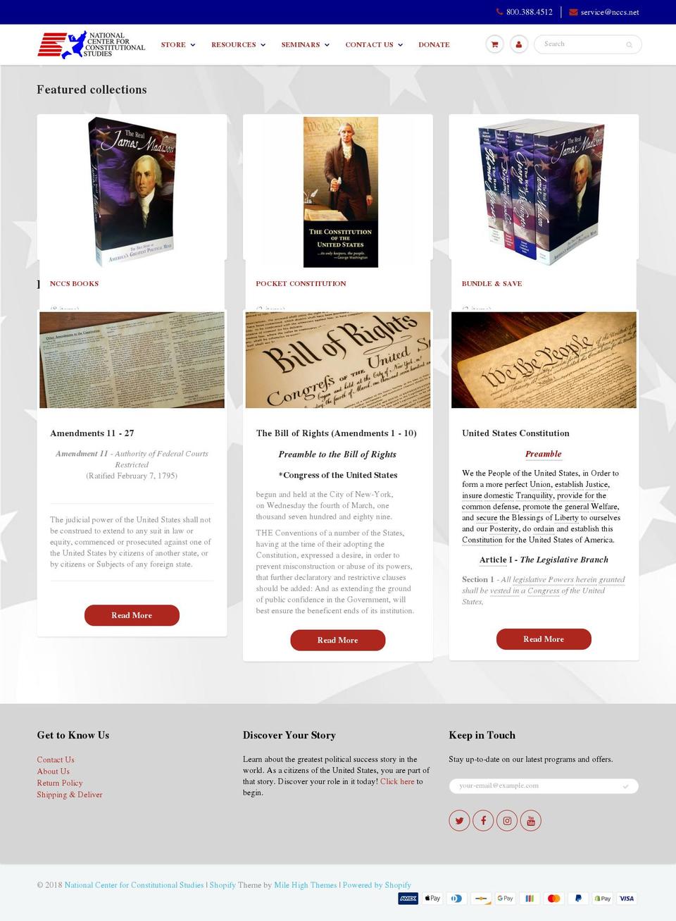 nccs.net shopify website screenshot