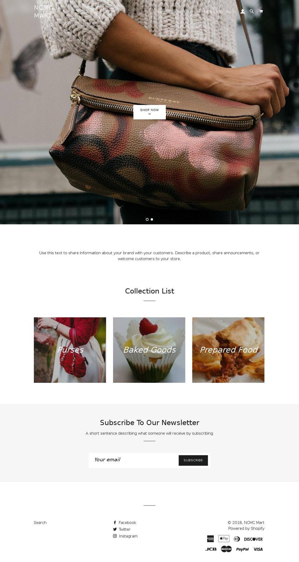 ncmcmart.com — Shopify storefront screenshot