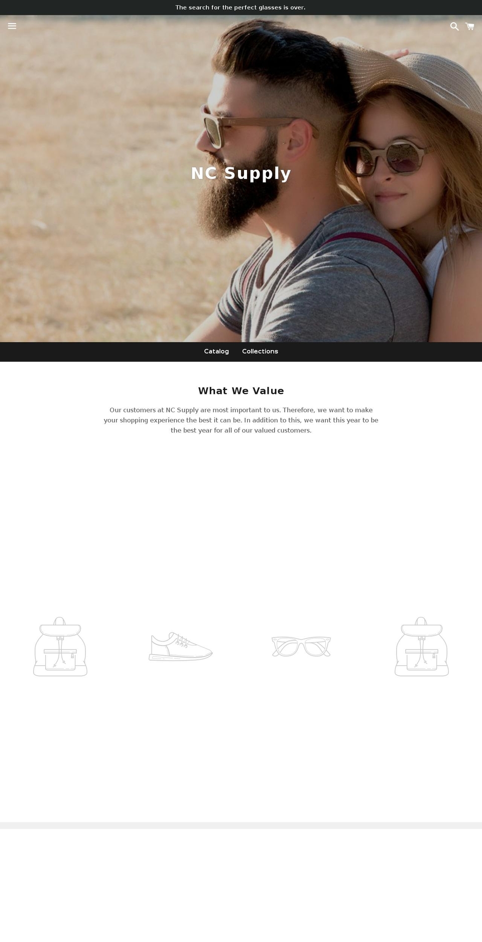 ncsupplyco.com — Shopify storefront screenshot