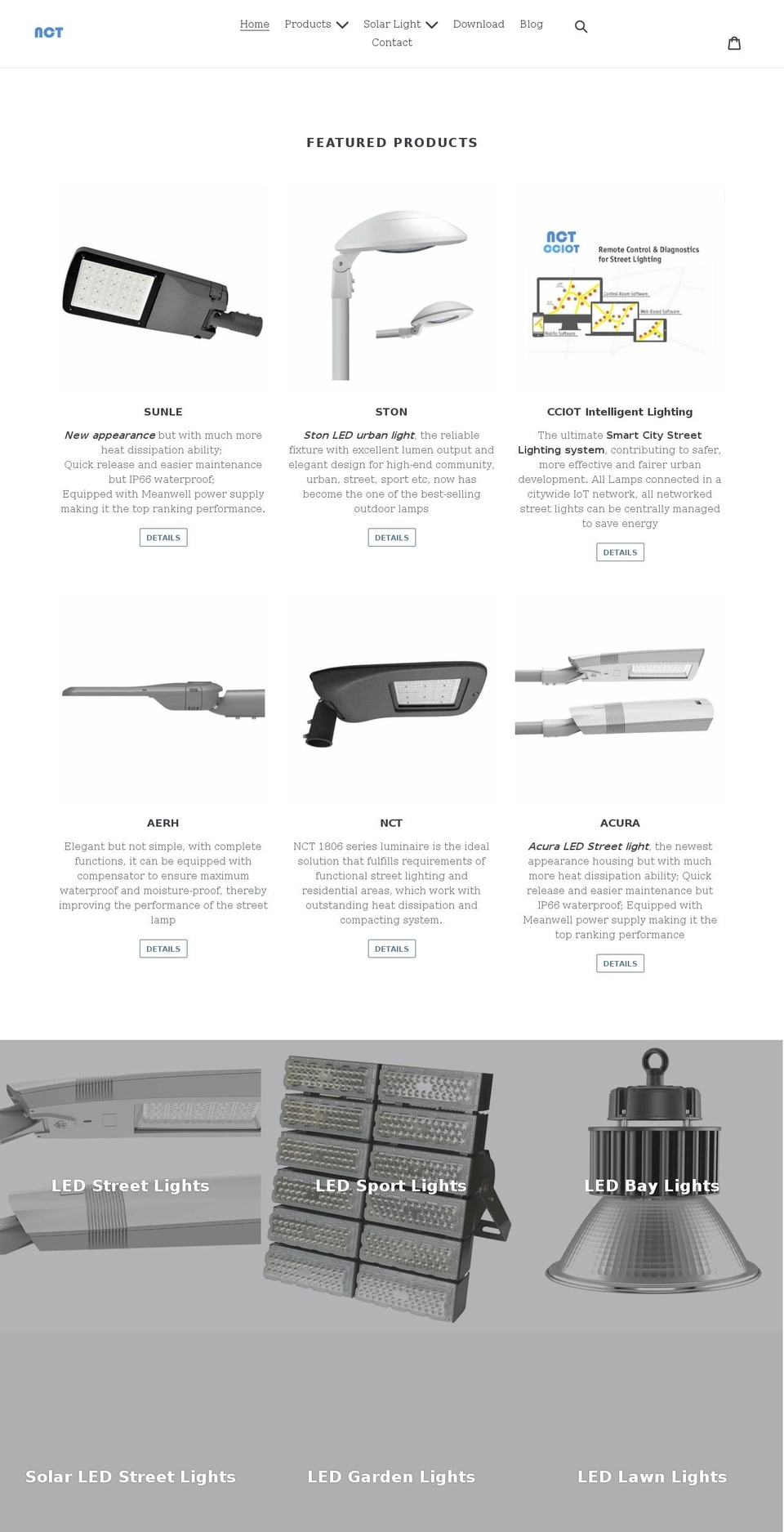 nctled.com shopify website screenshot