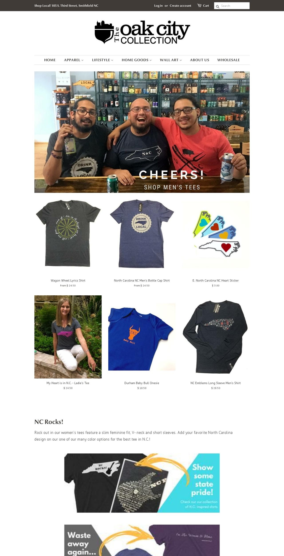 nctshirts.com — Shopify storefront screenshot