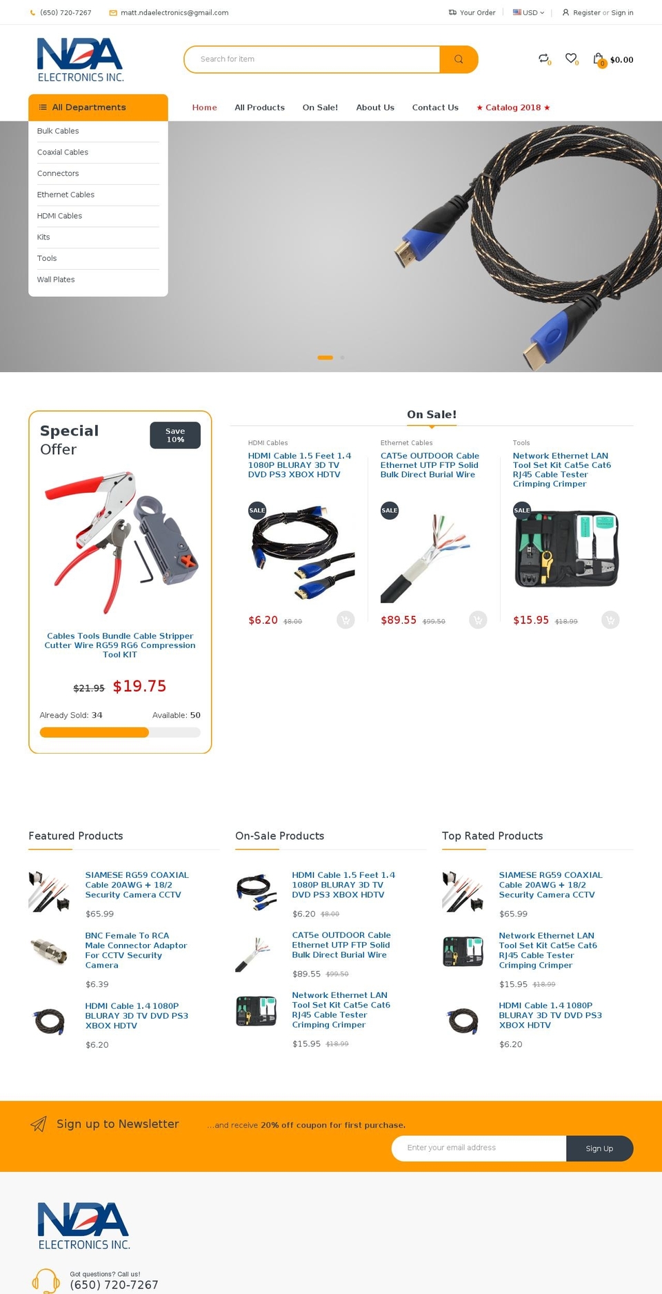 electro-v2-0-home-1 Shopify theme site example nda-electronics.com