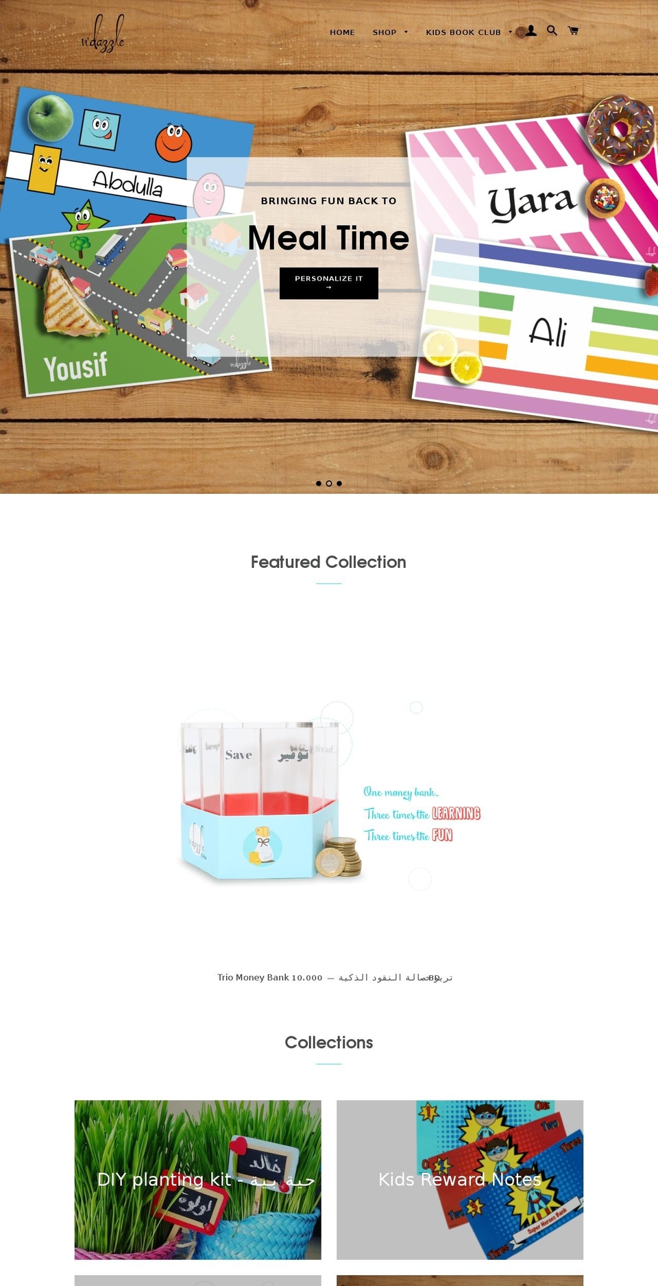 ndazzle.com shopify website screenshot
