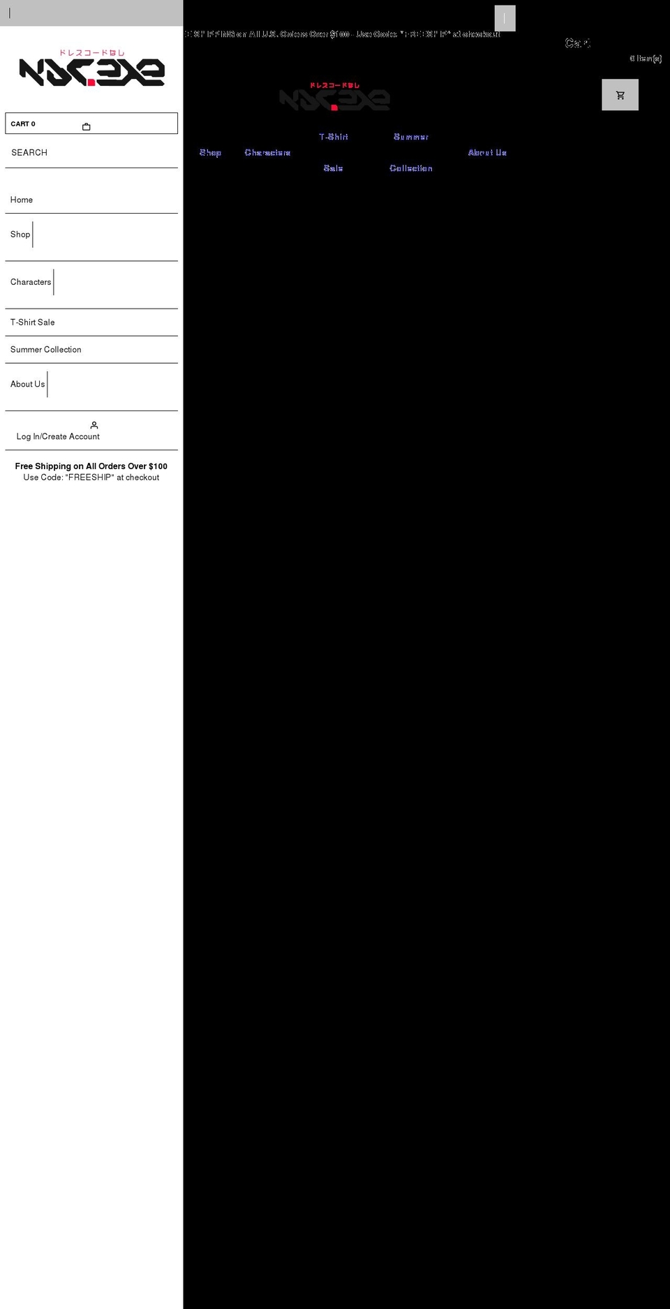 ndcexe.com shopify website screenshot