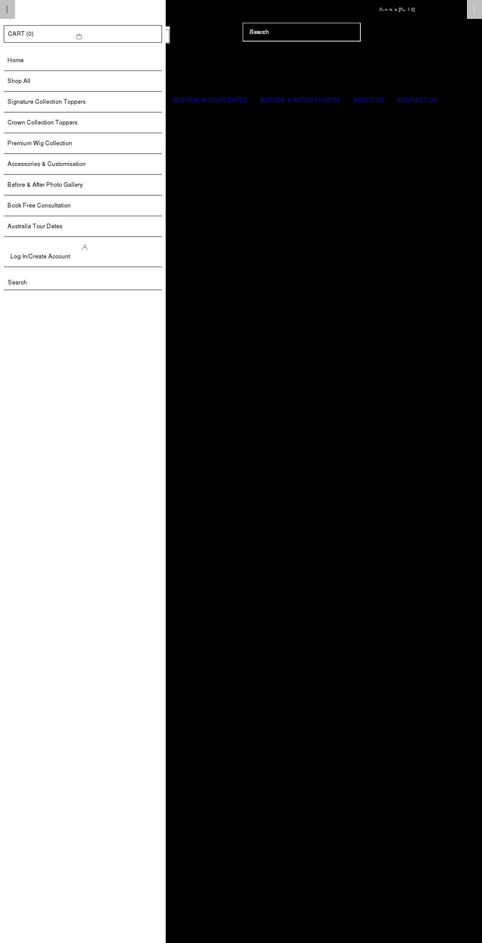 ndhaircollection.com.au shopify website screenshot