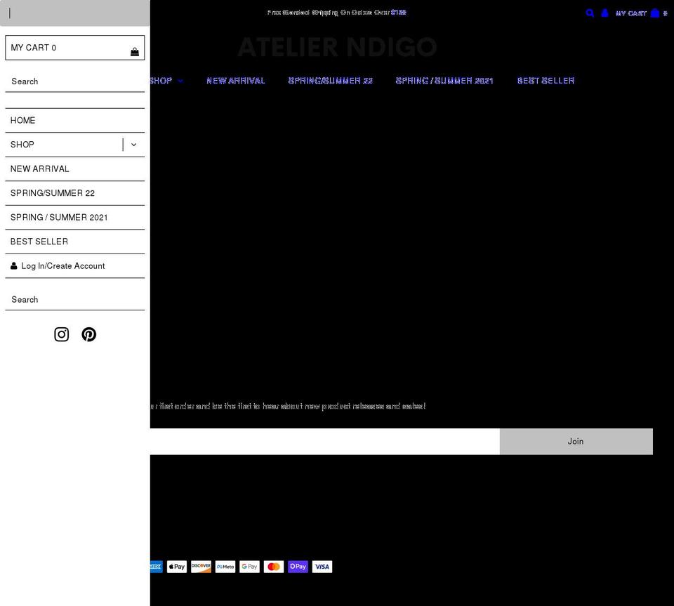 ndigo-studio.com shopify website screenshot