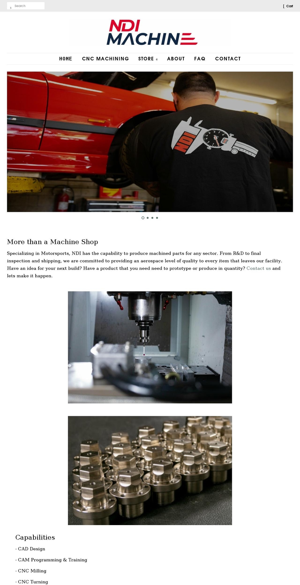 ndimachine.com shopify website screenshot