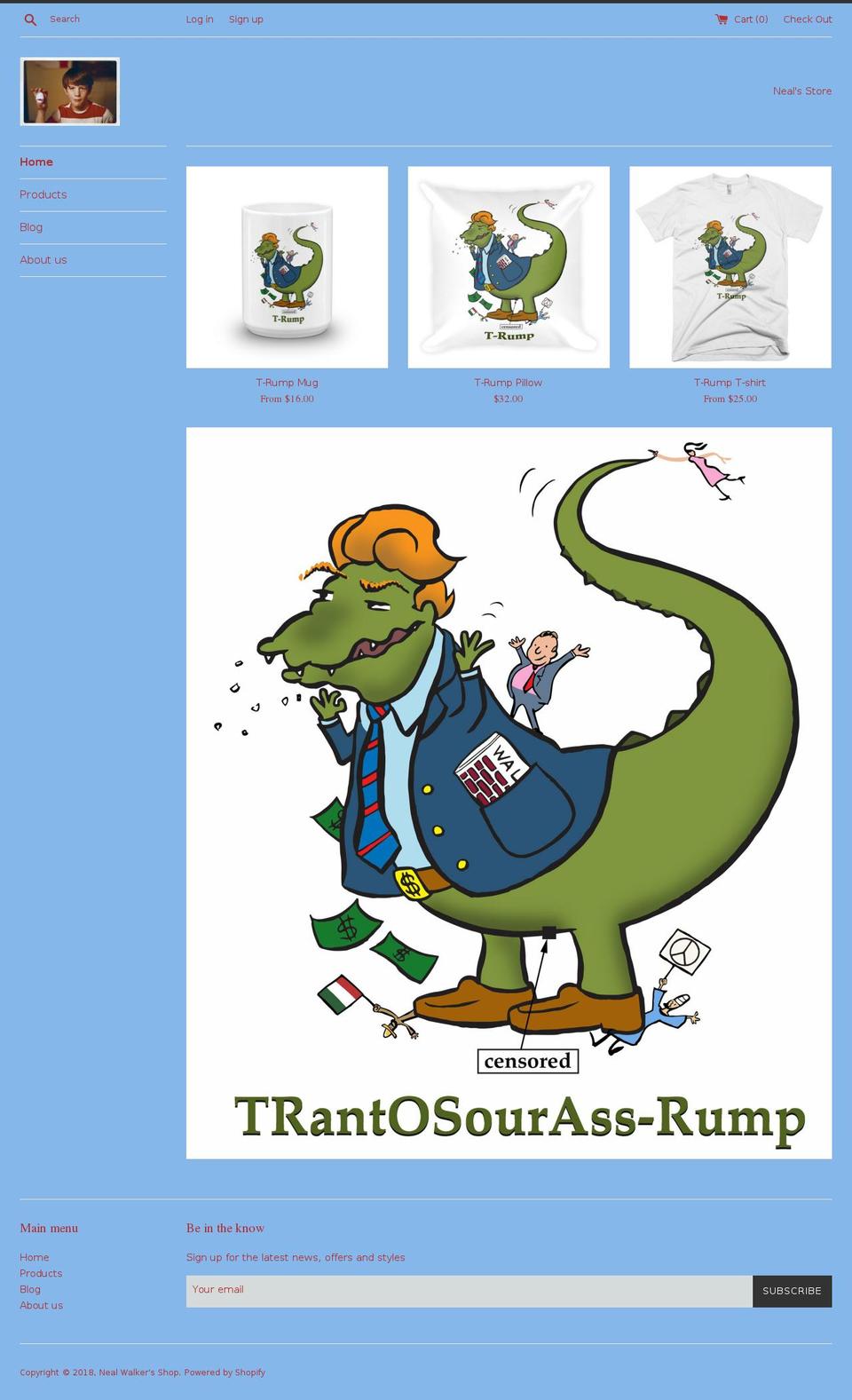 nealwalkershop.com shopify website screenshot