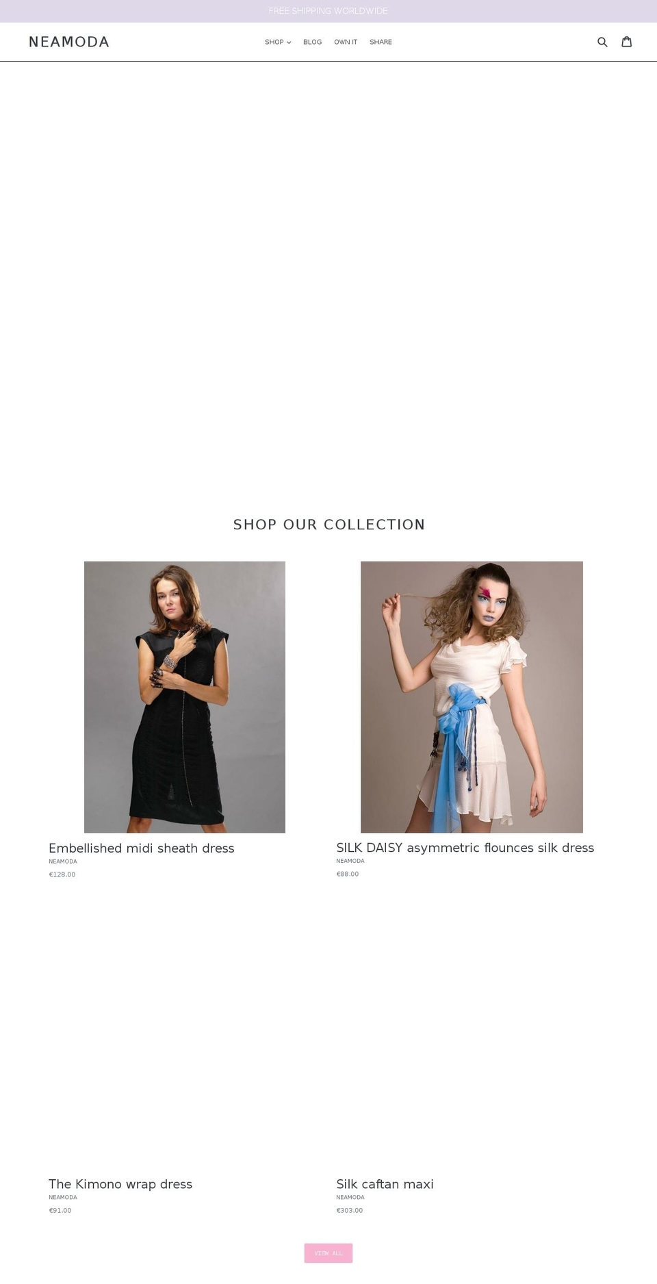 neamoda.com — Shopify storefront screenshot