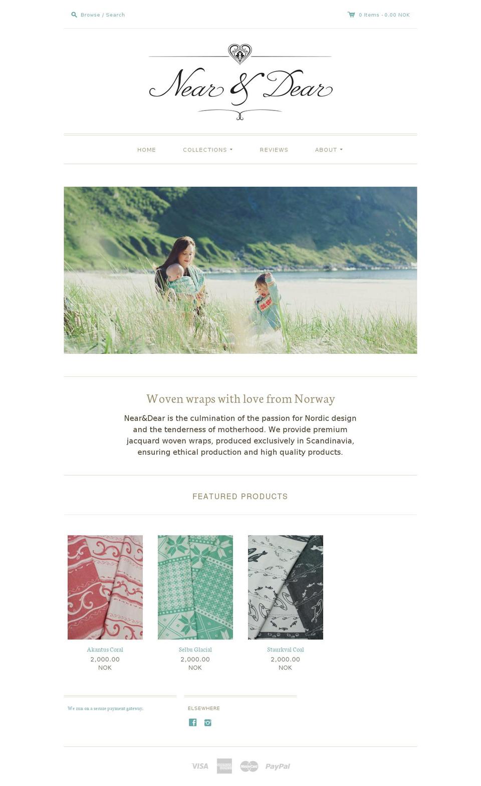 near-dear.com shopify website screenshot