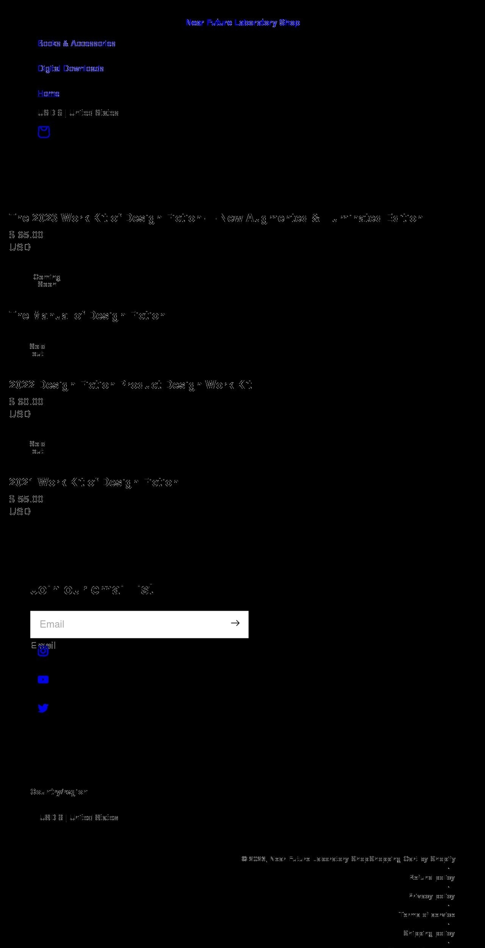 nearfuturelaboratory.myshopify.com shopify website screenshot