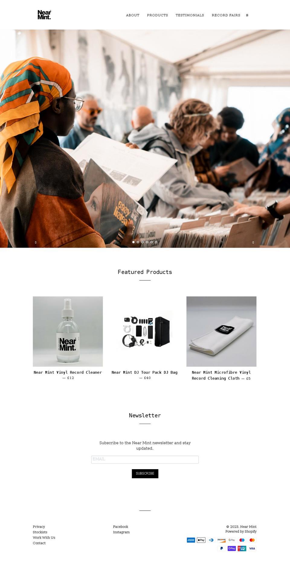 nearmint.co.uk shopify website screenshot