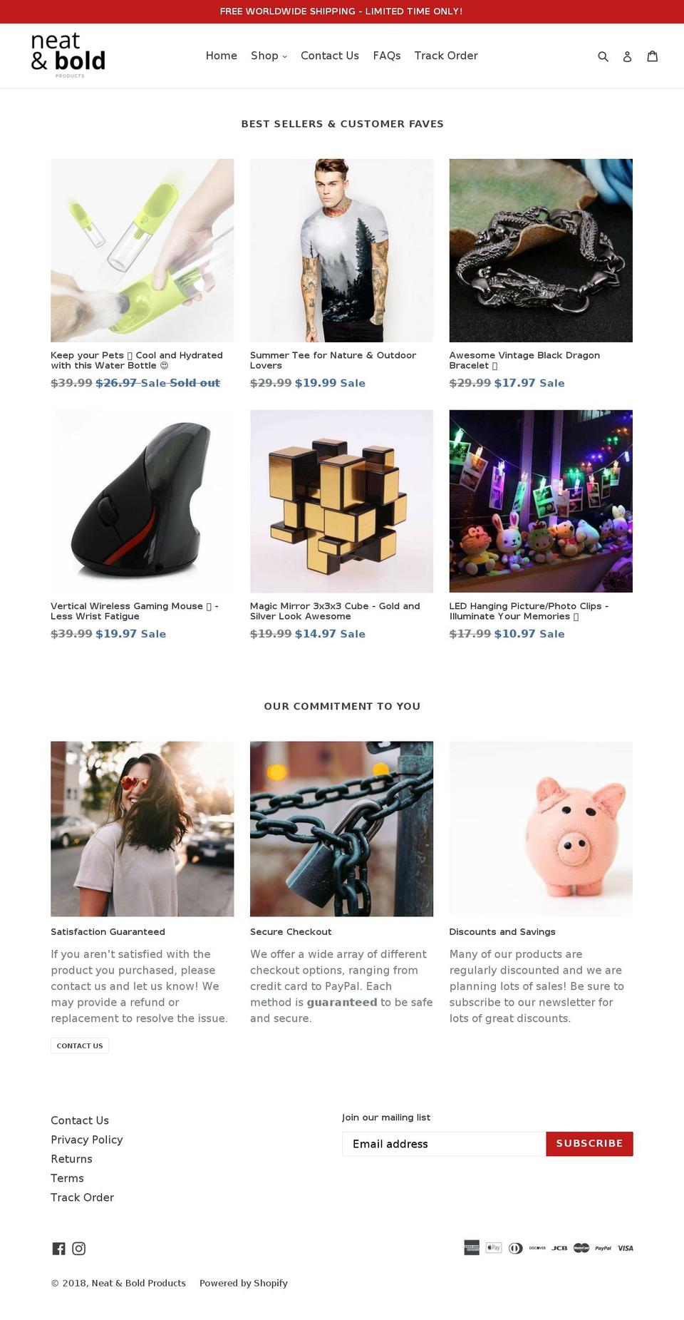 neatbold.com — Shopify storefront screenshot