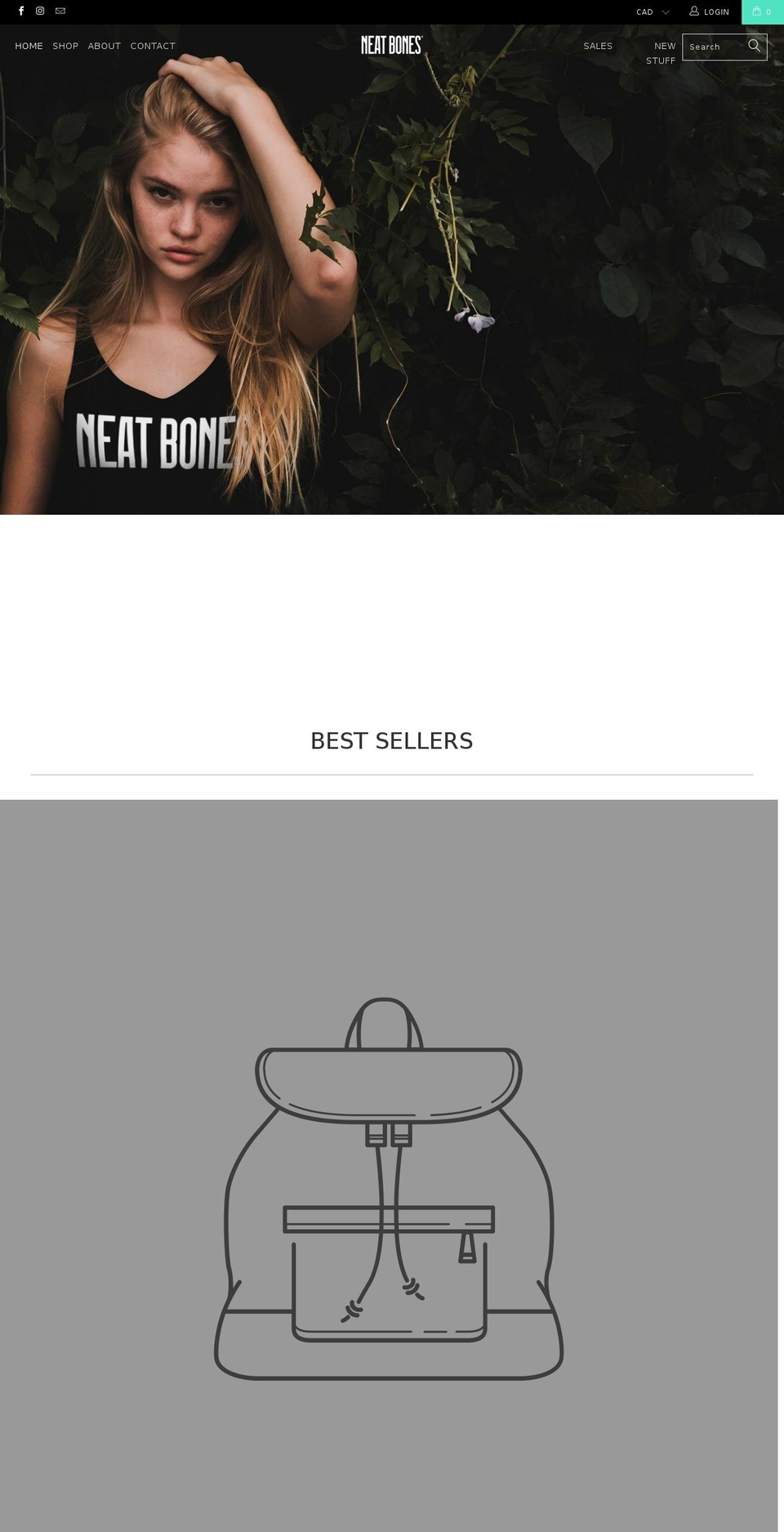 neatbones.com shopify website screenshot