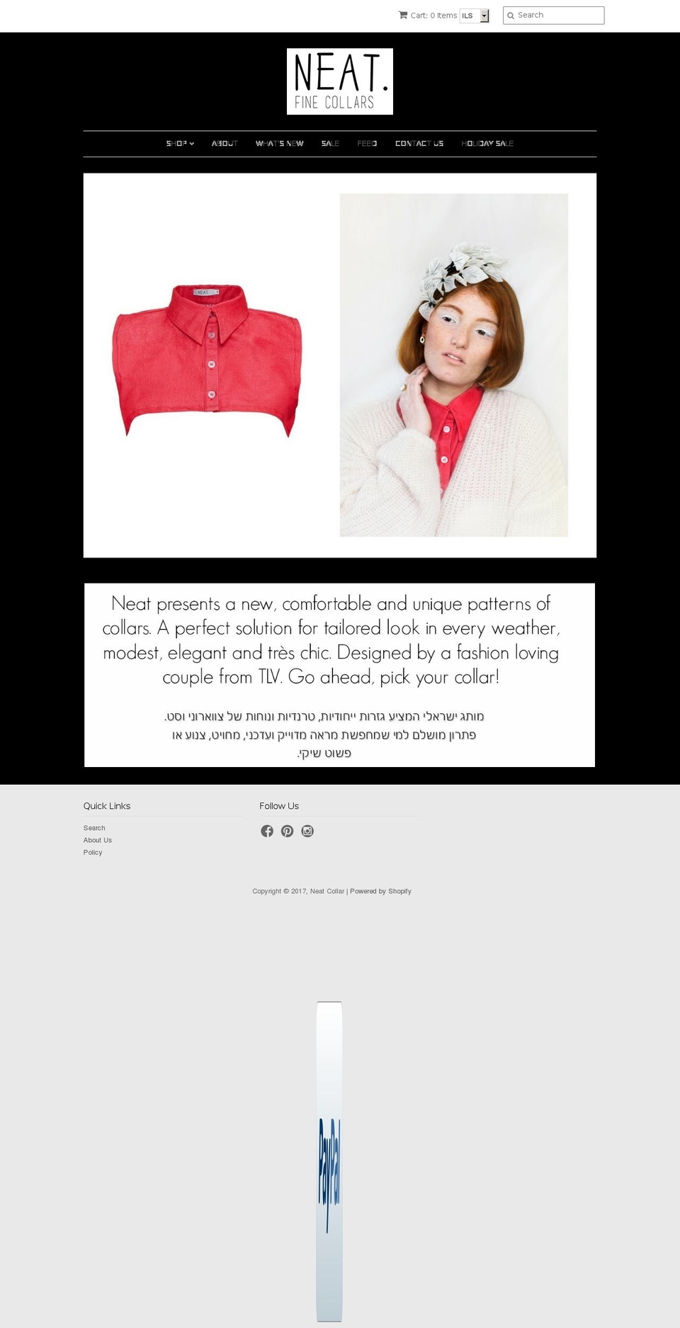 neatcollar.com shopify website screenshot