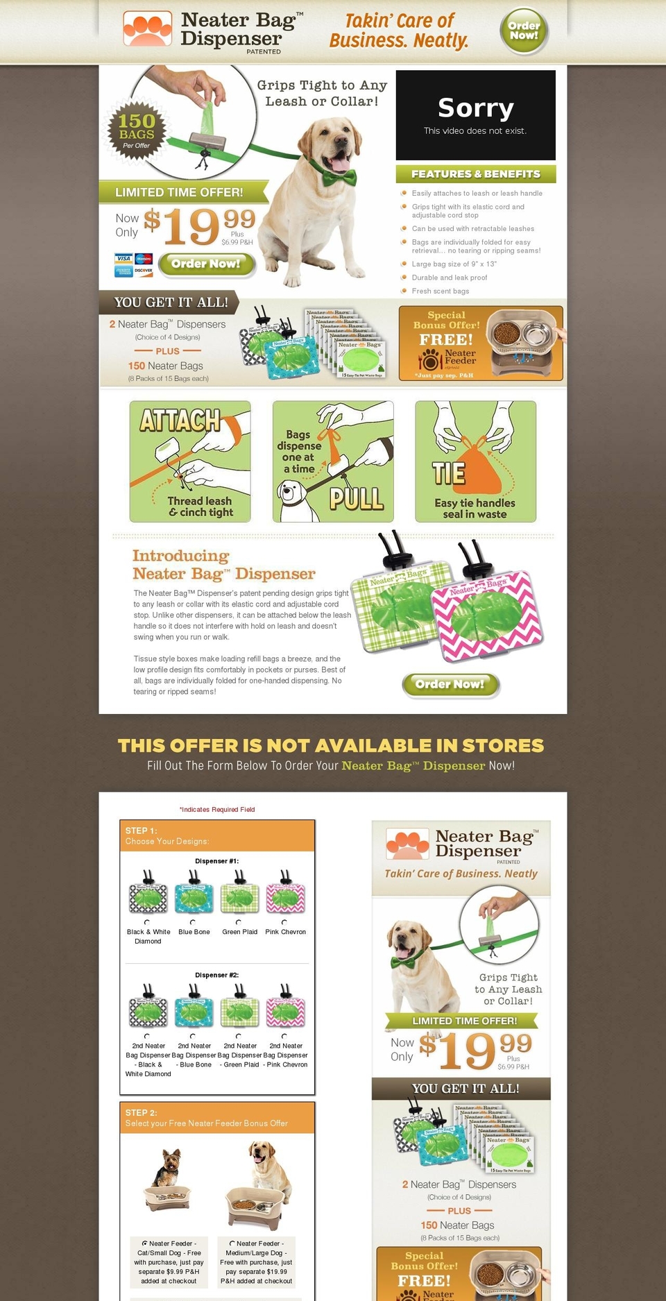 neaterbags.com — Shopify storefront screenshot