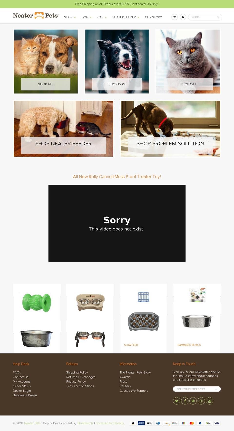 neaterscooper.com — Shopify storefront screenshot