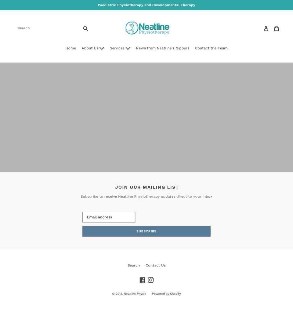 neatlinephysio.com — Shopify storefront screenshot