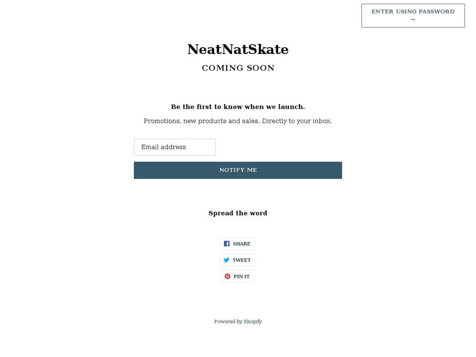 neatnatskate.com — Shopify storefront screenshot
