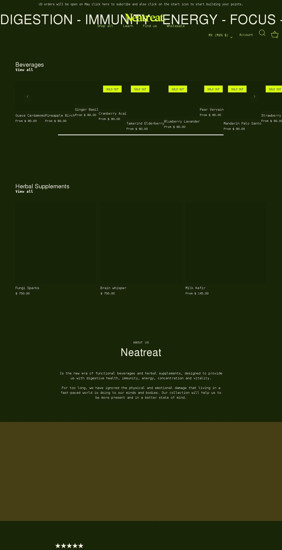 neatreat.com shopify website screenshot