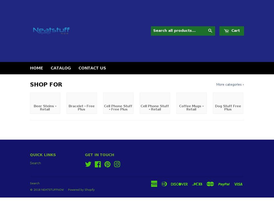 neatstuffnow.com — Shopify storefront screenshot
