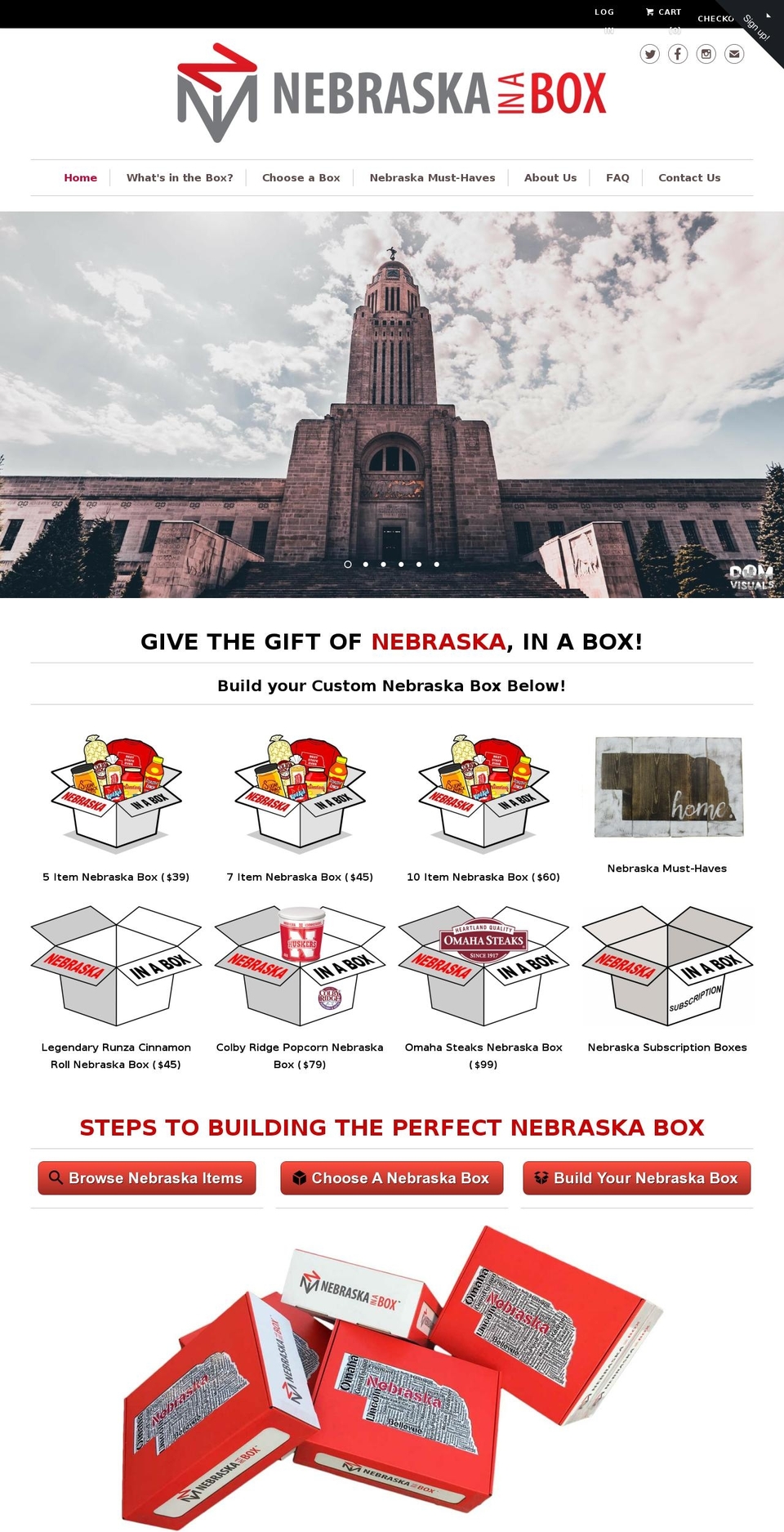 nebraskainabox.com shopify website screenshot