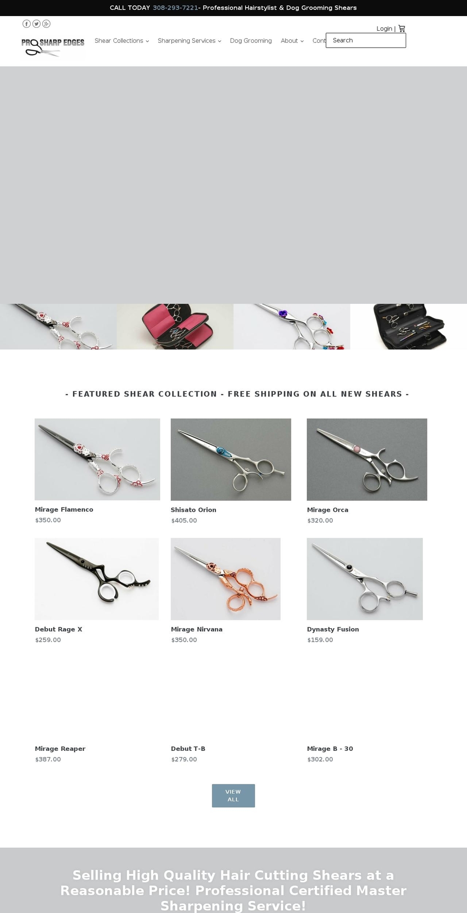 nebraskashears.com shopify website screenshot