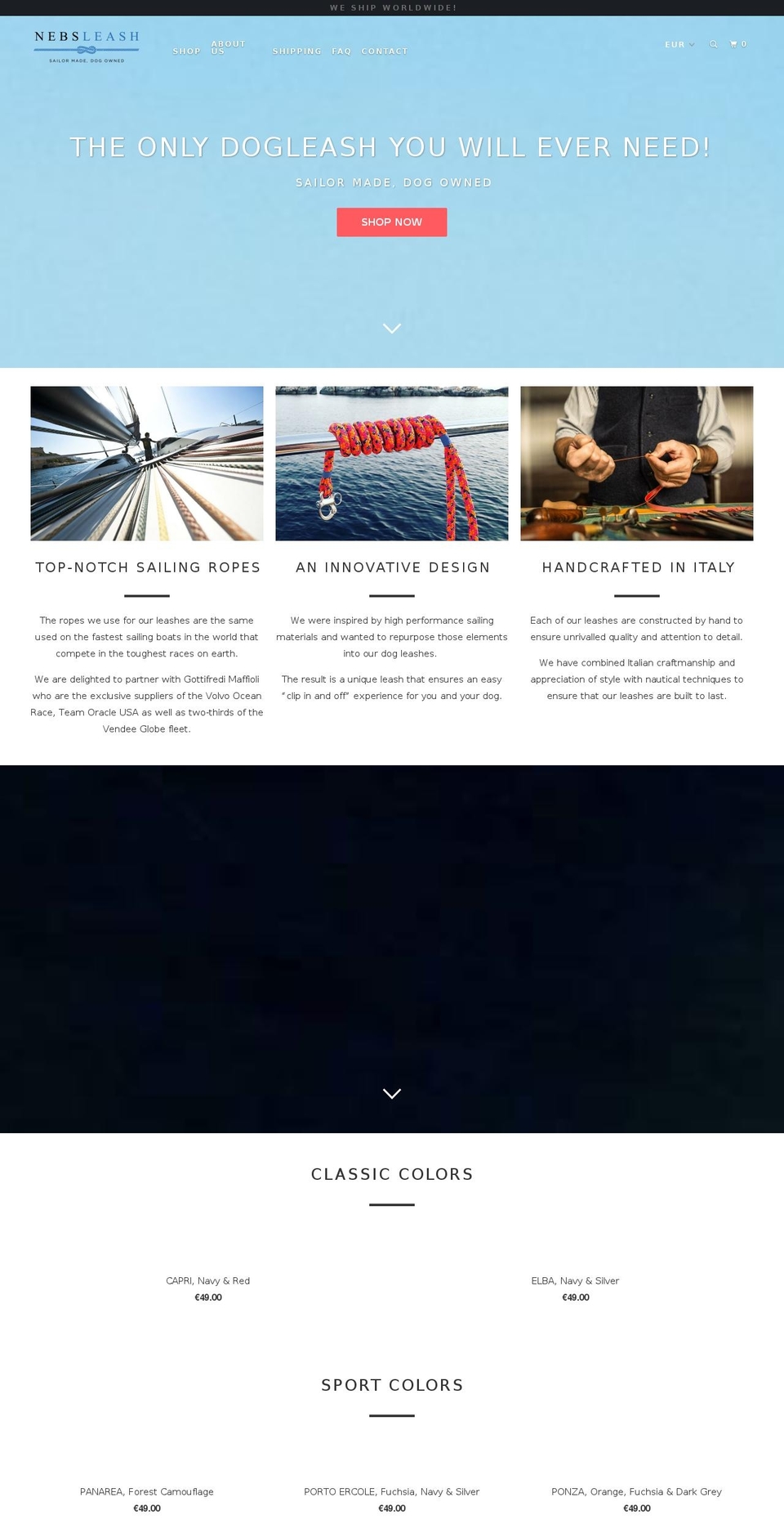 nebsleash.com — Shopify storefront screenshot