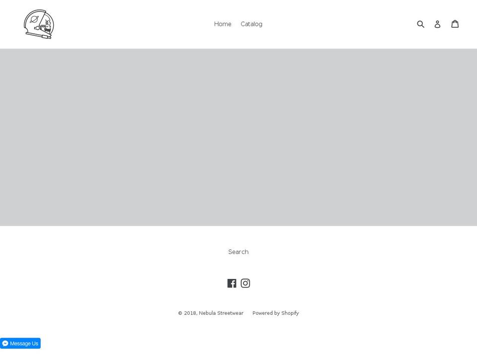 nebulastreetwear.com — Shopify storefront screenshot