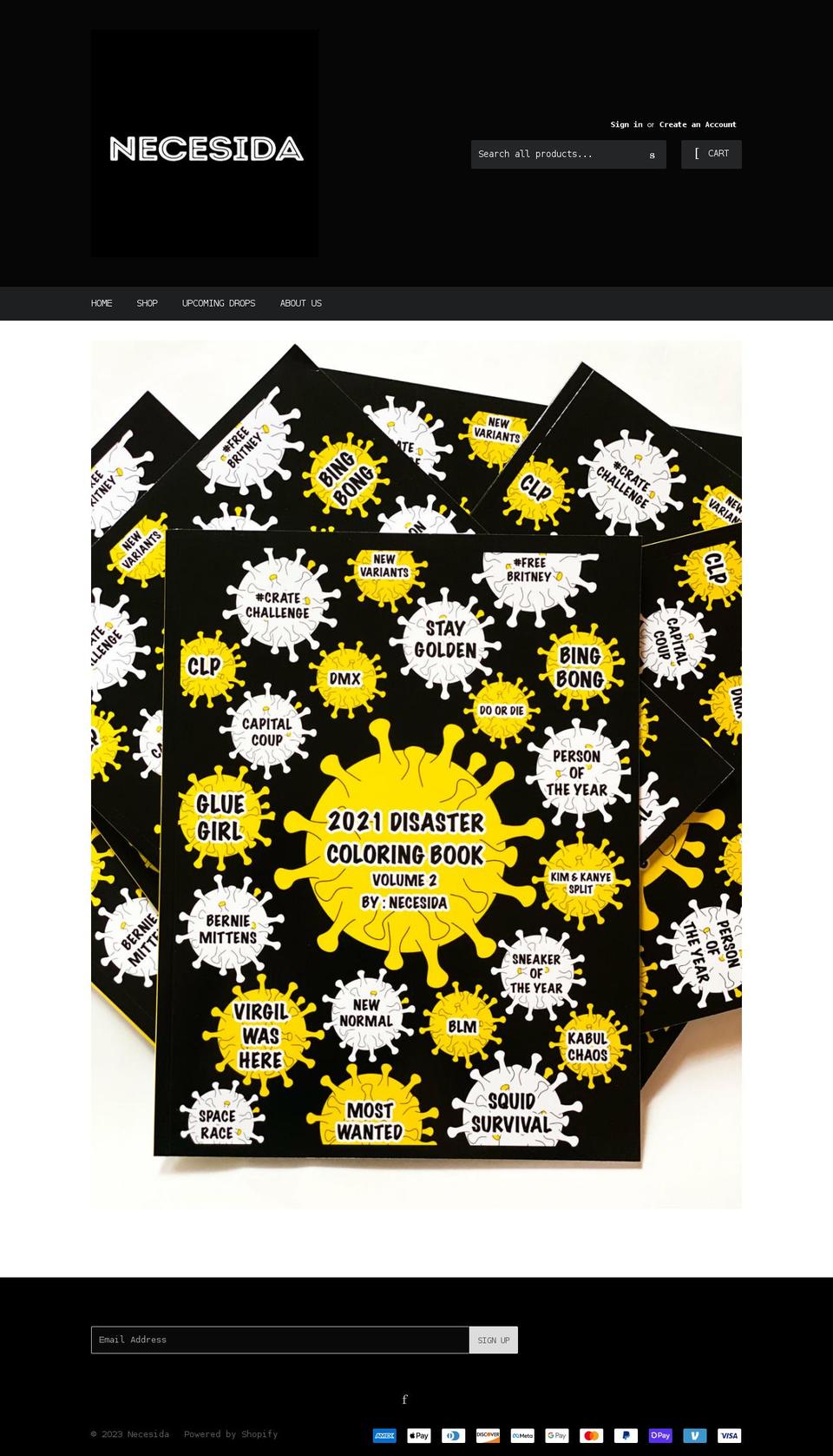 necesida.com shopify website screenshot