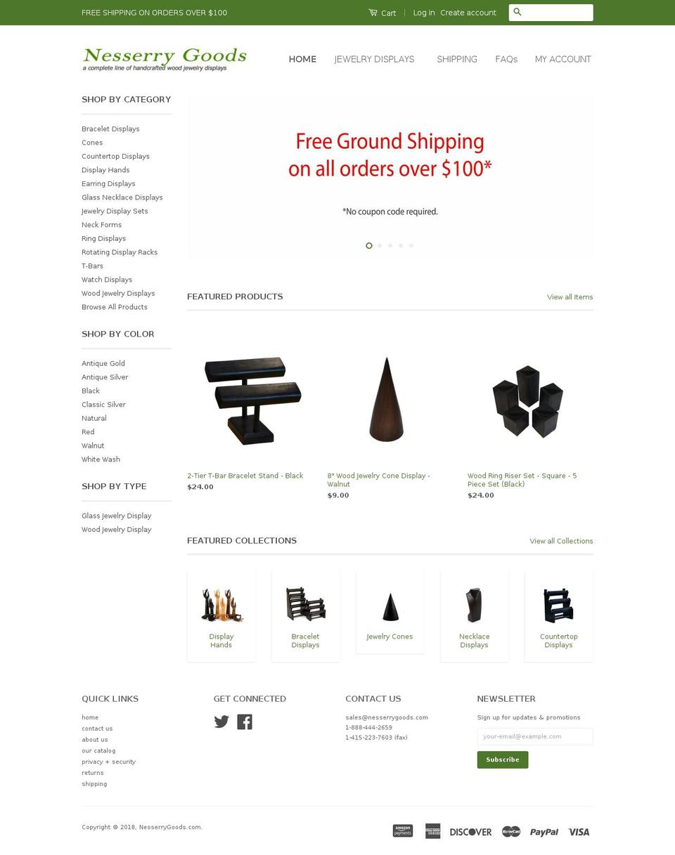 necessarygoods.com — Shopify storefront screenshot