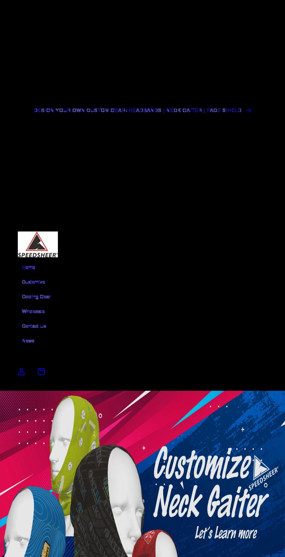 neck-gaiter.com shopify website screenshot