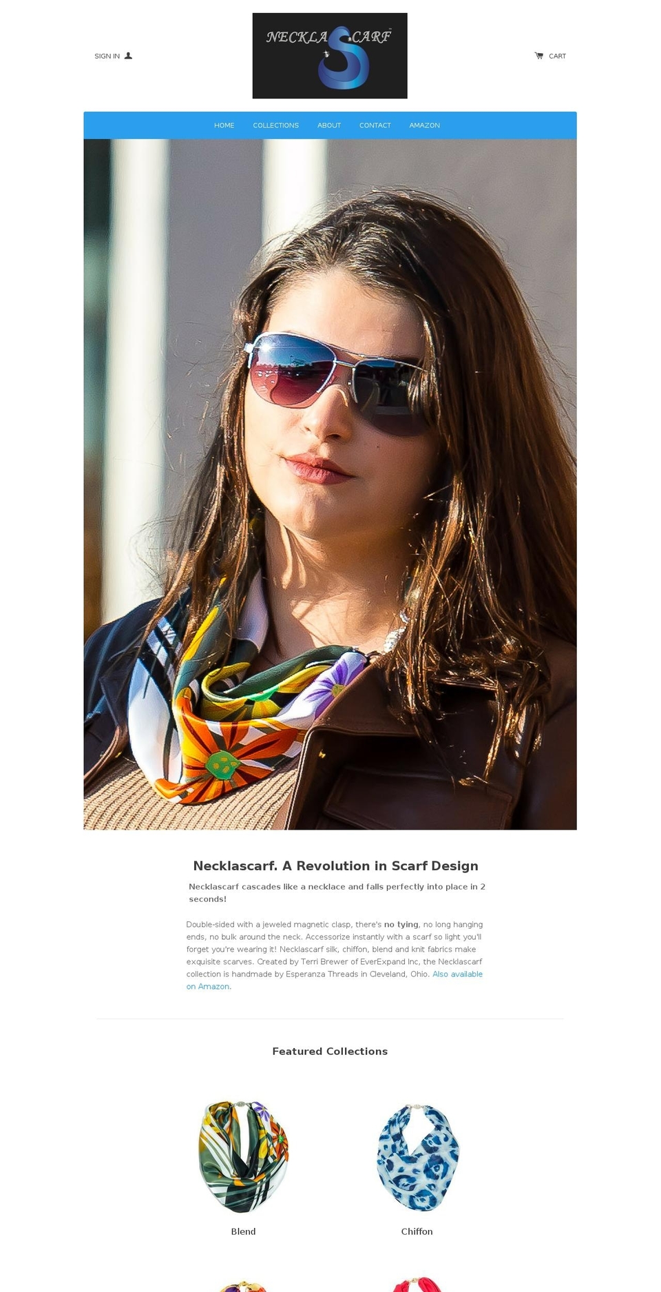 neck-la-scarf.com shopify website screenshot