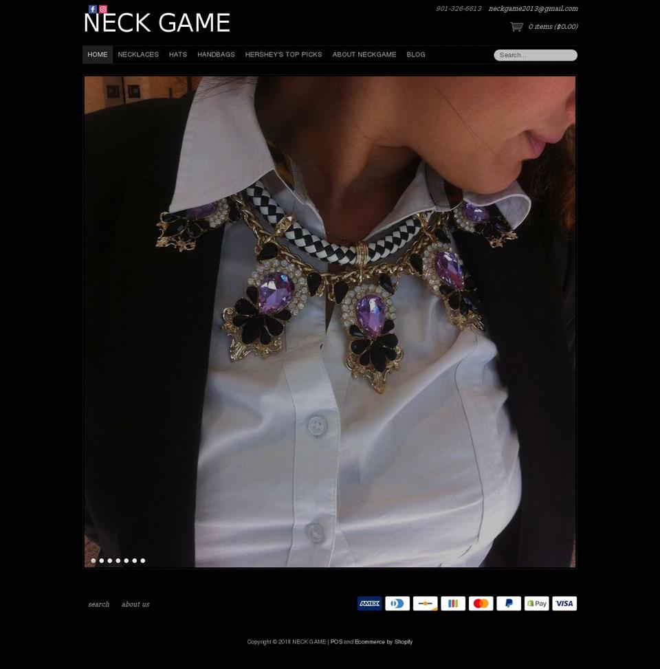 neckgame.com — Shopify storefront screenshot