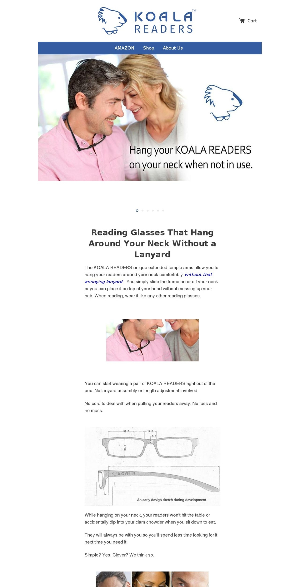 neckhangingreaders.com — Shopify storefront screenshot